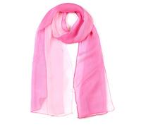sourcing map Bufanda larga de gasa ligera para boda, chal de fiesta de Color sedoso, abrigo de playa para primavera y verano para mujer Rosa 63"x19.6"