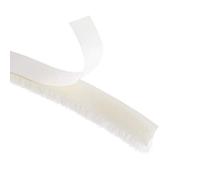 sourcing map Burlete Adhesivo con Cepillo, Guardapolvo Adhesivo Tira de Sellado Cinta Adhesiva de Espuma para Puertas y Ventanas, 5m Longitud x 9mm Ancho x 5mm Altura, Color Blanco