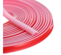 sourcing map Burlete de puerta autoadhesivo, 26 pies en forma de D, aislamiento de silicona, para ventana, para marco de puerta (1/2 pulgada de ancho x 3/16 pulgadas de alto, transparente)