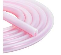 sourcing map Burlete de puerta autoadhesivo de 10 pies en forma de D, aislamiento de silicona para ventana, para marco de puerta (15/32 pulgadas de ancho x 15/32 pulgadas de alto, transparente)