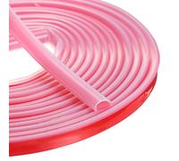 sourcing map Burlete de puerta autoadhesivo de 10 pies en forma de D, aislamiento de silicona para ventana de espacio de ventana para marco de puerta (15/32 pulgadas de ancho x 1/4 pulgadas de alto