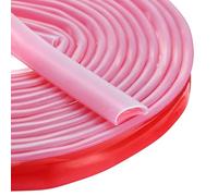 sourcing map Burlete de puerta autoadhesivo de 10 pies en forma de D, aislamiento de silicona para ventana de espacio de ventana para marco de puerta (25/32 pulgadas de ancho x 5/16 pulgadas de alto