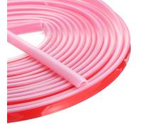 sourcing map Burlete de puerta autoadhesivo de 20 pies en forma de D, aislamiento de silicona para ventana de huecos de marco de puerta (3/8 pulgadas de ancho x 3/16 pulgadas de alto, transparente)