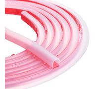 sourcing map Burlete de puerta autoadhesivo de 20 pies en forma de D, aislamiento de silicona para ventana de huecos de marco de puerta (3/8 pulgadas de ancho x 5/16 pulgadas de alto, transparente)