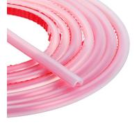 sourcing map Burlete de puerta autoadhesivo de 20 pies en forma de D, aislamiento de silicona para ventana de huecos de marco de puerta (3/16 pulgadas de ancho x 5/32 pulgadas de alto, transparente)