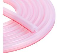 sourcing map Burlete de puerta autoadhesivo de 26 pies en forma de D, aislamiento de silicona, para ventana de espacio de ventana para marco de puerta (1/4 pulgadas de ancho x 5/16 pulgadas de alto