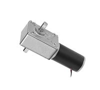 sourcing map C.C. 12V 40RPM Doble Ejes Motorreductor Engranaje Tipo Gusano de Alto Par Motor de Reducción de Velocidad