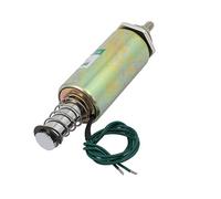 sourcing map C.C. 12V Cilindro Tipo Push-Pull Solenoide C.C. Imán Electroimán-25/50XRN TL