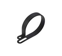 sourcing map Cable Clips Alambres Soportes Tipo R Abrazadera Cierre 50mm para Casa Oficina Cables Orden Negro 20Uds