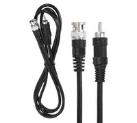sourcing map Cable coaxial BNC macho a RCA macho, 1,8 m 75-3, conector de extensión para cámara DVR CCTV, sistema de seguridad, monitor, conexión de video, color negro