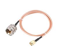 sourcing map Cable coaxial SMA macho a UHF PL-259 macho RG316 RF RF, 2 pies