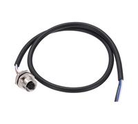 sourcing map Cable conector de aviación hembra M12 de 4 pines, adaptador de conector eléctrico de montaje en panel de 1.5 pies, cable hembra 250 V 4 A