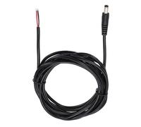 sourcing map Cable de alimentación CC, conector macho de 5,5 mm x 2,5 mm a cable desnudo extremo abierto de 300 cm para PC, laptop, juguetes, teléfonos celulares, dispositivos electrónicos