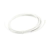 sourcing map Cable de Alta Temperatura, Trenzado de Silicona Flexible, 3 metros/10 pies 2 mm2 230C Blanco