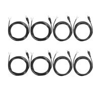 sourcing map Cable de altavoz RCA a cable desnudo, 22 AWG, conector RCA macho hembra a extremo abierto, adaptador de conector de cable de audio para amplificador, altavoces de audio doméstico, paquete