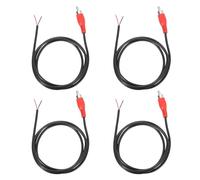 sourcing map Cable de altavoz RCA a cable desnudo de 3.3 pies, 22 AWG, enchufe macho RCA rojo a extremo abierto, adaptador de conector de cable de audio para amplificador, altavoces de audio doméstico