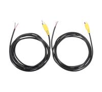 sourcing map Cable de altavoz RCA a cable desnudo de 6.6 pies, 22 AWG de repuesto amarillo RCA macho hembra a extremo abierto, adaptador de conector de cable de audio para amplificador, altavoces de