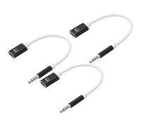 sourcing map Cable de audio TRS de 3,5 mm macho a tipo C hembra, adaptador convertidor de auriculares, adaptador USB a conector de auriculares para reproductores de MP3, reproductores de CD