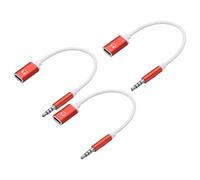sourcing map Cable de audio TRS de 3,5 mm macho a tipo C hembra, adaptador convertidor de auriculares, adaptador USB a conector de auriculares para reproductores de MP3, reproductores de CD