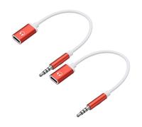 sourcing map Cable de audio TRS macho de 3,5 mm a tipo C hembra, adaptador convertidor de auriculares, adaptador USB a conector de auriculares para reproductores de MP3, reproductores de CD
