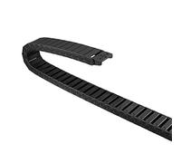 sourcing map cable de cadena de arrastre semi cerrado con conectores finales r28 15x40mm 1.5 metros