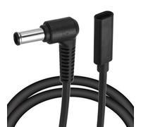 sourcing map Cable de carga rápida USB C a CC PD de 0.5 pies, 6.5 mm x 1.4 mm, 65 W/18 V-20 V CC, entrada tipo C convertidor de conector adaptador de 3.25 A para router, cámara, caja de TV, lámpara de