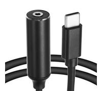 sourcing map Cable de carga rápida USB C a CC PD de 0.6 pies, 3 mm x 1.1 mm, 65 W/5 V/9 V/20 V CC, entrada tipo C convertidor de conector adaptador de 3.25 A para router, cámara, caja de TV, lámpara