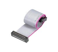 sourcing map Cable de Cinta de Alambre Plano IDC FC/FD Conector Tipo A de 20 Pines 2,54 de Paso, 0,2m de Largo