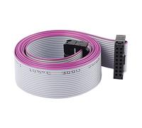 sourcing map Cable de Cinta Plana de la Placa Base Paso de 2,54 mm IDC de 16 Pines Conector Hembra Doble