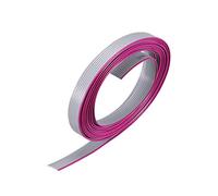 sourcing map Cable de Cinta Plano de Alambre IDC, 2 m/6,6 pies de Longitud, Paso de 1,27 mm, 8 Pines, Gris, para conexión JTAG/ISP