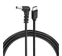 sourcing map Cable de disparo PD de 36 W, 12 V 3 A, 3,5 x 1,35 mm, cable de alimentación en ángulo recto tipo C, cable de alimentación rápida USB C a CC PD de 2 m, cable de carga rápida para monitor