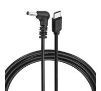 sourcing map Cable de disparo PD de 45 W, 15 V 3 A, 3,5 x 1,35 mm, cable de alimentación en ángulo recto tipo C, cable de alimentación rápida USB C a CC PD de 2 m, cable de carga rápida para monitor
