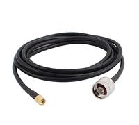 sourcing map Cable de Extensión de Antena Rg58 6,6Ft Tipo N Macho a Conector Macho SMA