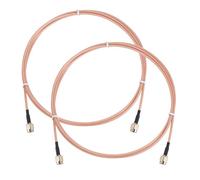 sourcing map Cable de extensión de antena SMA, 1.5 m SMA macho a agujero interior macho RG316 extensor de cable coaxial de baja pérdida para sistema de red 0-6G WLAN Antenas de radio puente (2 piezas)