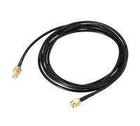 sourcing map Cable de extensión SMA macho a SMA hembra, cable coaxial RF RG174 para radio, antena, dispositivos LAN inalámbricos de 6.5 pies