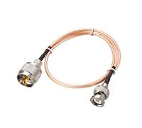 sourcing map Cable de radio UHF macho a BNC macho RG316 de 3 pies para antena coaxial móvil a base