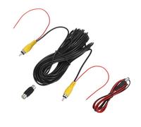 sourcing map Cable de video RCA para cámara de respaldo, cable de extensión de vídeo RCA de 12 m para cámara trasera de coche y cable de detección para camión, autobús, SUV, macho a macho, con