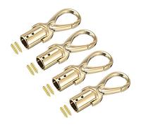 sourcing map Cable Extremo Tapa, 4uds 0.55"/14mm Extremo Tapa Barril Cuentas Terminadores Cordón Búsqueda para Borla Joyería Fabricación Bolso Correa Bricolaje, Dorado Tono