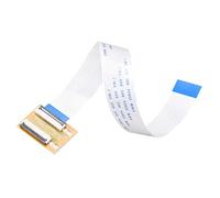 sourcing map Cable Flexible Plano (Tipo A) y Adaptador Extendido de Montaje Extraíble Kit, FFC 15 Pines 1,0mm Paso 200mm L para LCD TV Audio de Automóvil Reproductor de DVD Laptop