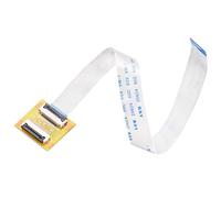 sourcing map Cable Flexible Plano Tipo A y Adaptador Extendido FFC 20 Pines | de Montaje Extraíble Kit, 0, 5mm Paso, 200mm L, para LCD TV Audio de Automóvil Reproductor de DVD Laptop