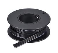 sourcing map Cable Plano de 26 AWG, Cable de Silicona de 4 Pines, Alambre de Cinta de Calibre 26, Cable Plano de Silicona 1,5 m/5 Pies Negro, Alambre de Cobre Estañado Trenzado