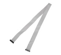 sourcing map Cable plano de conector IDC, 26 pines, paso de 2 mm, 75 cm de longitud FC a FC conector hembra doble, cable plano para electrónica industrial, color gris