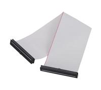 sourcing map Cable plano de conector IDC, 50 pines, paso de 2 mm, 20 cm de longitud, FC a FC de doble conector hembra, cable plano para electrónica industrial, color gris