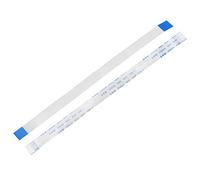 sourcing map Cable plano flexible, 15 pines, 0,5 mm de paso, 150 mm, FPC FFC cable de cinta flexible para TV LCD, coche, reproductor de DVD, portátil, 5 unidades (tipo A)