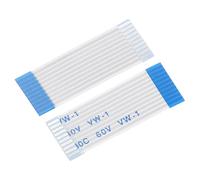 sourcing map Cable plano flexible, 30 mm, 1 mm, paso de 10 pines, FPC, FFC, cable de cinta flexible para TV LCD, coche, reproductor de DVD, 5 unidades (tipo B)