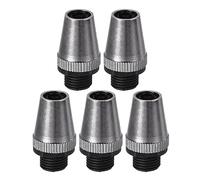 sourcing map Cable Prensaestopas Tensión Alivio Cable Conector Empuñaduras Metal Negro 5uds para Cableado Colgante Luz Techo Colgante Lámpara