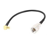 sourcing map Cable RG174 Coaxial en Forma de Espiral 15cm MCX-JW Macho a Hembra FME-J