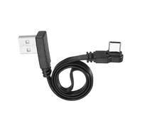 sourcing map Cable USB A a USB C de 90 grados de 11.8 pulgadas en ángulo recto USB A macho a macho USB C cable de silicona 480 Mbps de velocidad tipo C cables planos para teléfono, tablet, portátil