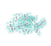 sourcing map Cables de sellado de soldadura, Terminales de Cables Electricos, Conector Termorretráctil, 100 unidades, 18-16 AWG, Verde, Impermeable, Crimpado de Alambre para Marina, Cable, Cableado