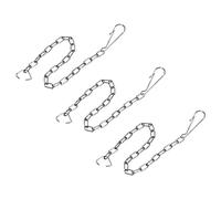 sourcing map Cadena de Manija Inodoro, Cadena de Aleta para Inodoro de Acero Inoxidable 3uds, Cadena de Elevación de Aleta Inodoro Reemplazo Kit Universal para Mayoría de Aletas Baño